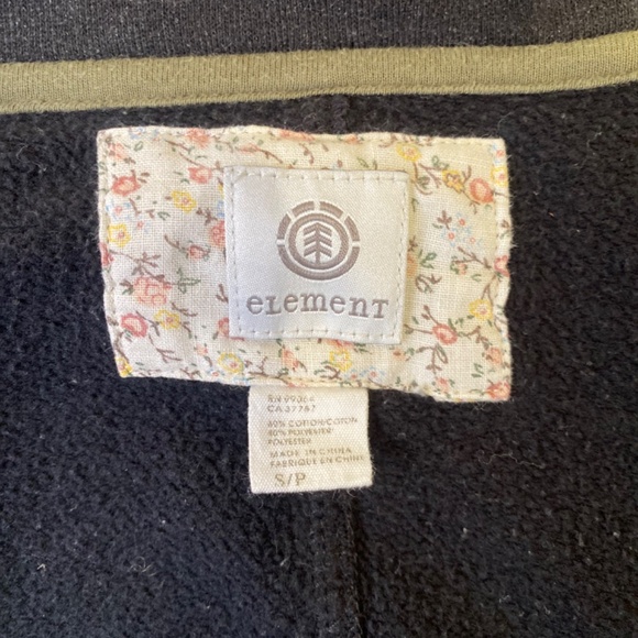 Element Zip Down Women’s Fitted Black and Green Jacket Size S/P - Picture 6 of 8